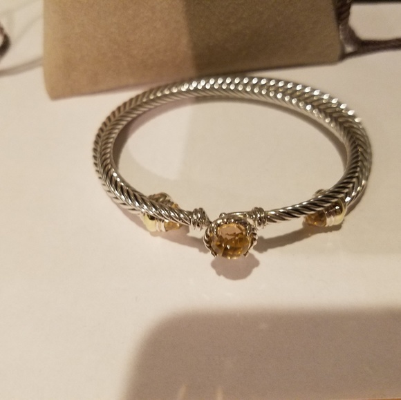 SOLD!! David Yurman Chatelaine, Cable Monganite Bracelets - Picture 3 of 8